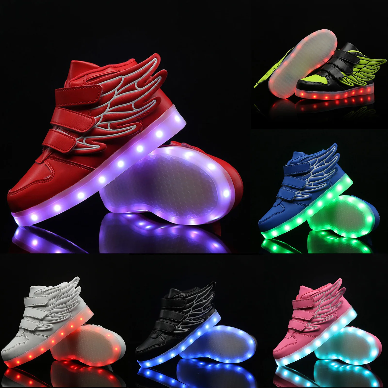 Children`s Sneaker Shoe with Led Light Illumination Stock Image - Image of  child, cool: 187819183