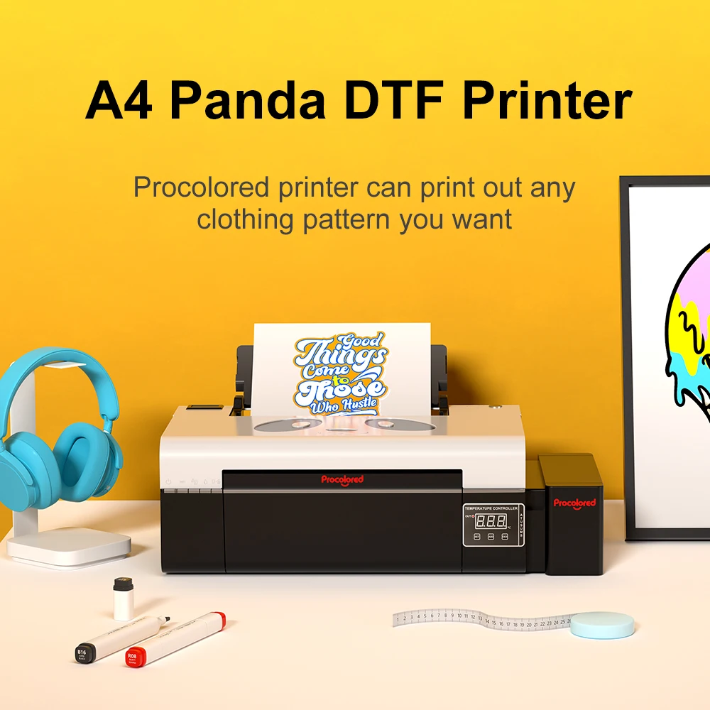 

Procolored DTF Printer A4 Direct To Film Transfer Printing Machine L805 For DIY T-Shirt With Tutorial Setting Video Using Video