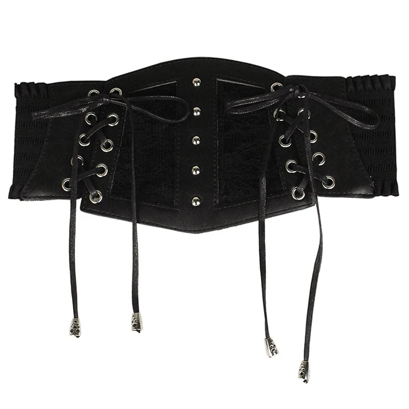 

Elastic Corset Waist Belt Sculpting Girdle For Women Dresses Wide Lace Up Corset Belt Push Up Belt Lace Elastic Belt