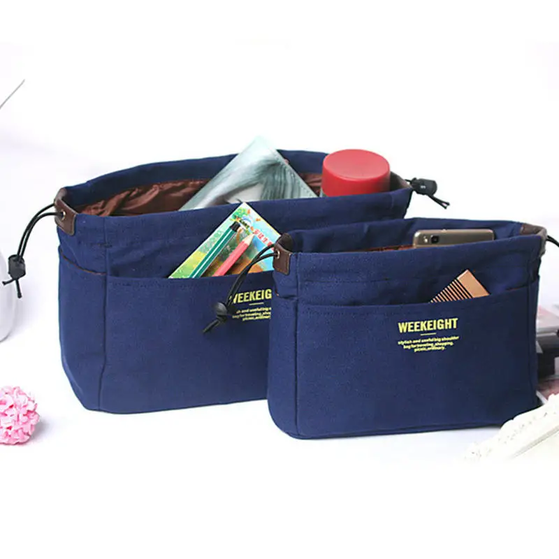 Simple Drawstring Storage Organizers Multi-Pockets Liner Bag Lightweight Portable Travel Storage Bag