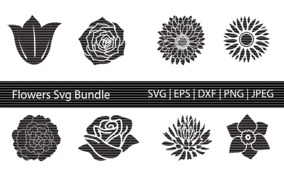 200+ Flower Craft SVG Vector File Bundle Laser Cut Vector DXF EPS AI PDF for CNC Laser/Cutting Printing Engraving wood routers for sale