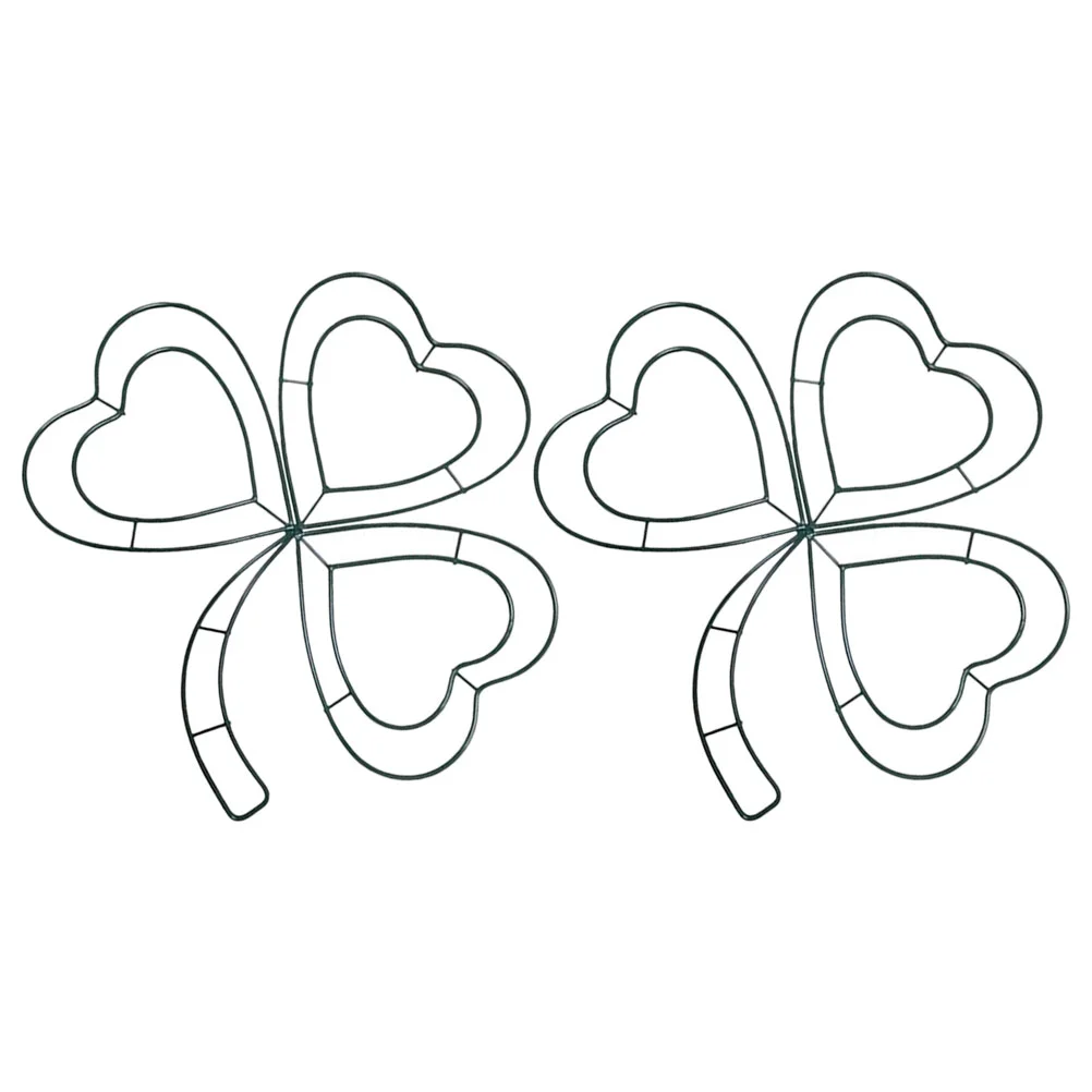 

Shamrock Shaped Wire Wreath Frame St Patricks Day Decoration Metal Wire Wreath Form Diy Flower Crafts St Patricks Day Home Wall