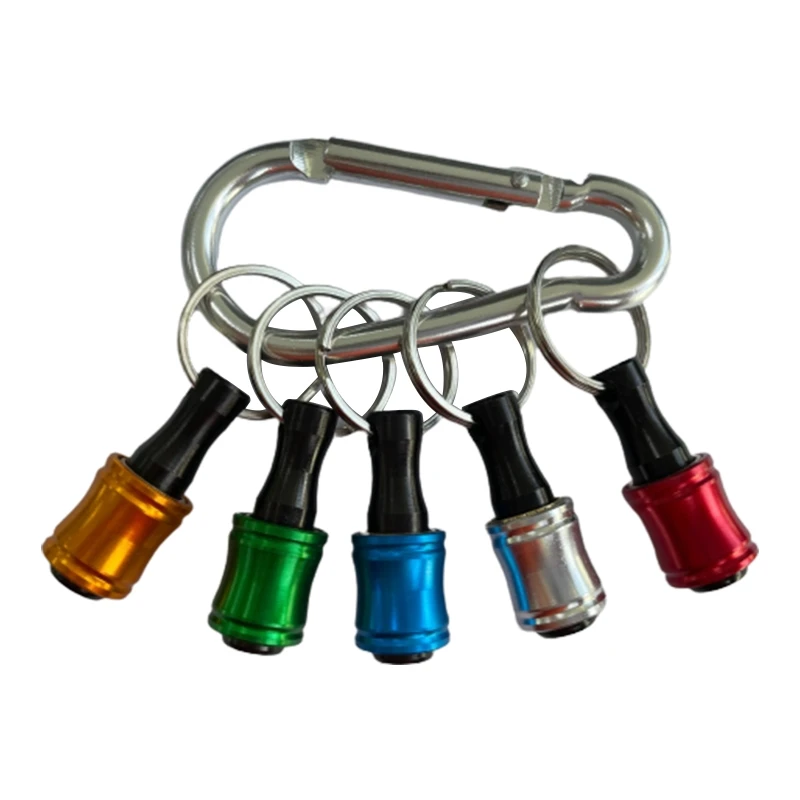 

5 Pcs 1/4 Inch Shank Keychain Set for Drill Screwdriver Batch for Head Compa
