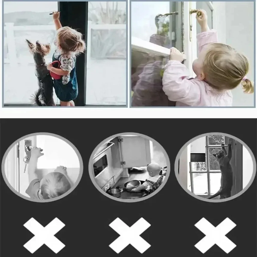 Universal Door Lever Lock Professional Furniture Handles Locks Stopper Children Baby Safety Protection Device Cabinet Latch Kids