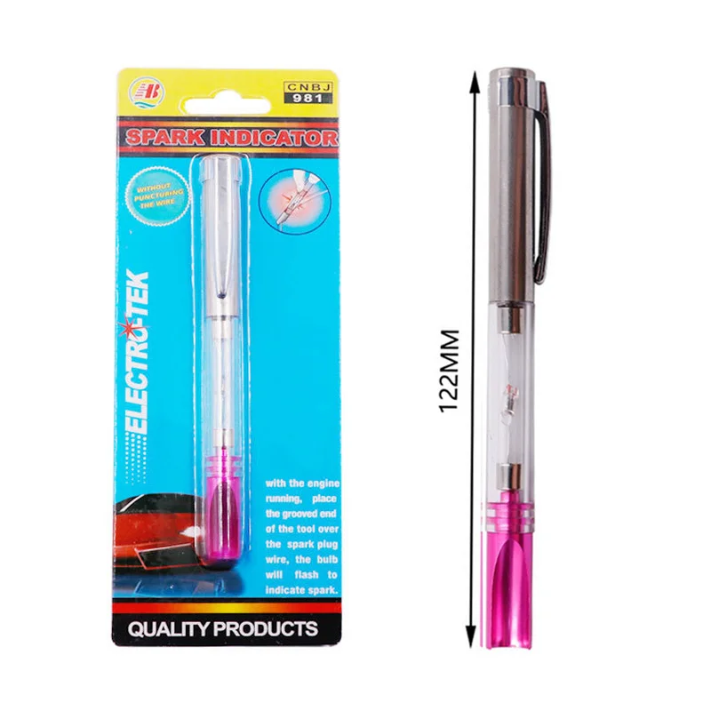 Portable Car Ignition Test Pen Automotive Spark Indicator Plugs Wires Coils Tester Universal Car Diagnostic Tools