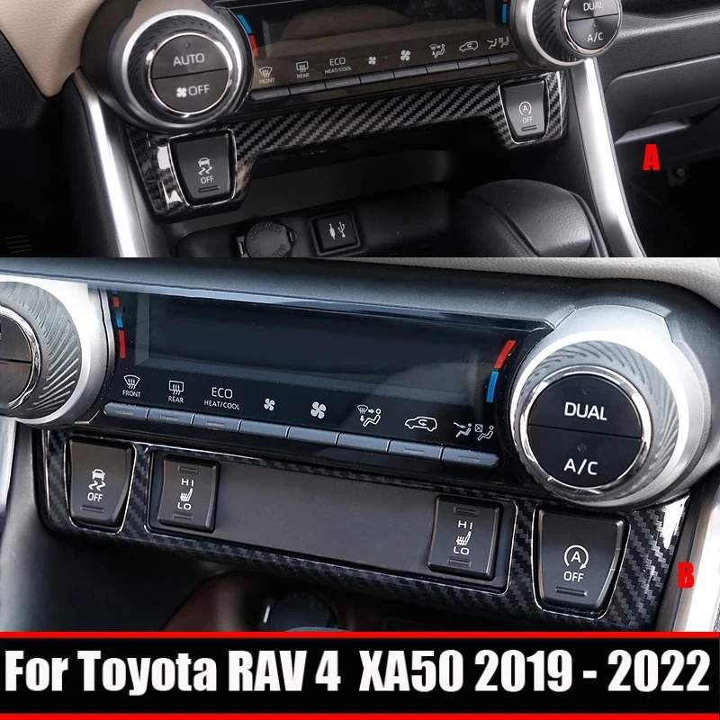 Per Toyota Rav4 Rav 4 Xa50 2019 2020 2021 2022 2023 Hybrid Car Central Control Seat Heating Switch Trim Cover Accessori