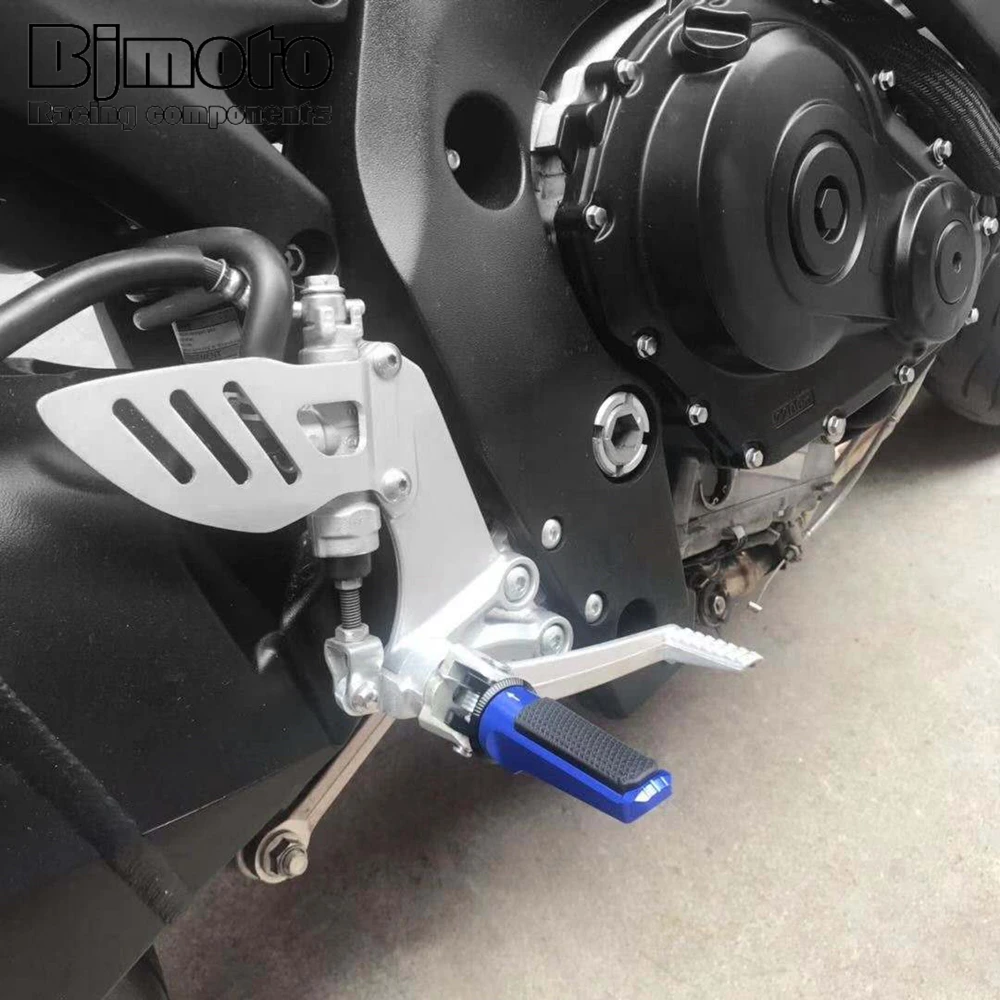 Front Padel Footrests Foot Pegs For SUZUKI GSX-S125 GSX-S750 GSX-S1000 GSX-S1000F GSX-R1000/R GSXS 125 750 750 1000F GSXR 1000R motorcycle accessories motorcycle footrests motorcycle foot pedals