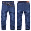 Big Plus Size Men Warm Jeans 2023 Winter New Fashion Casual High Quality Fleece Elastic Straight Thick Trousers Jeans Male Brand 4
