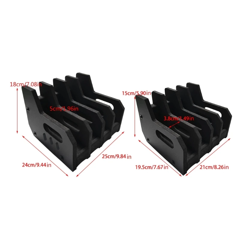N0HA EVA Foam Handgun Rack Display Stand 4 Slot Handgun Holder Secure Organizers 6
