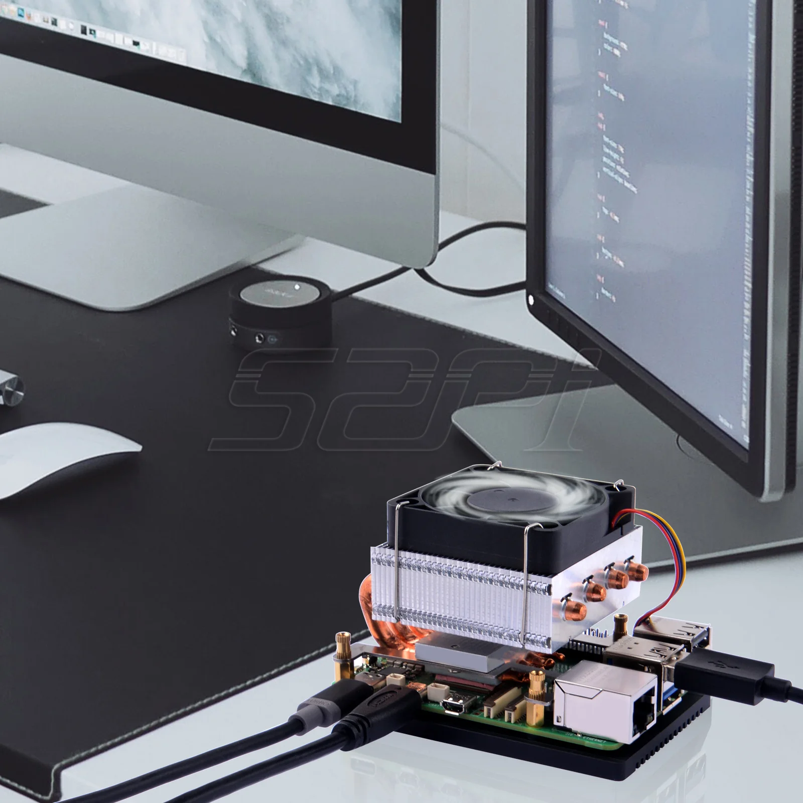 CPU Cooler for Raspberry Pi 5 52Pi Low-Profile Plus
