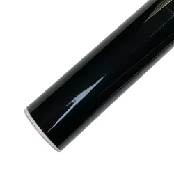 Sleek Black Carbon Fiber Waterproof Vinyl Wrap for Vehicle Customization (Glossy Black)