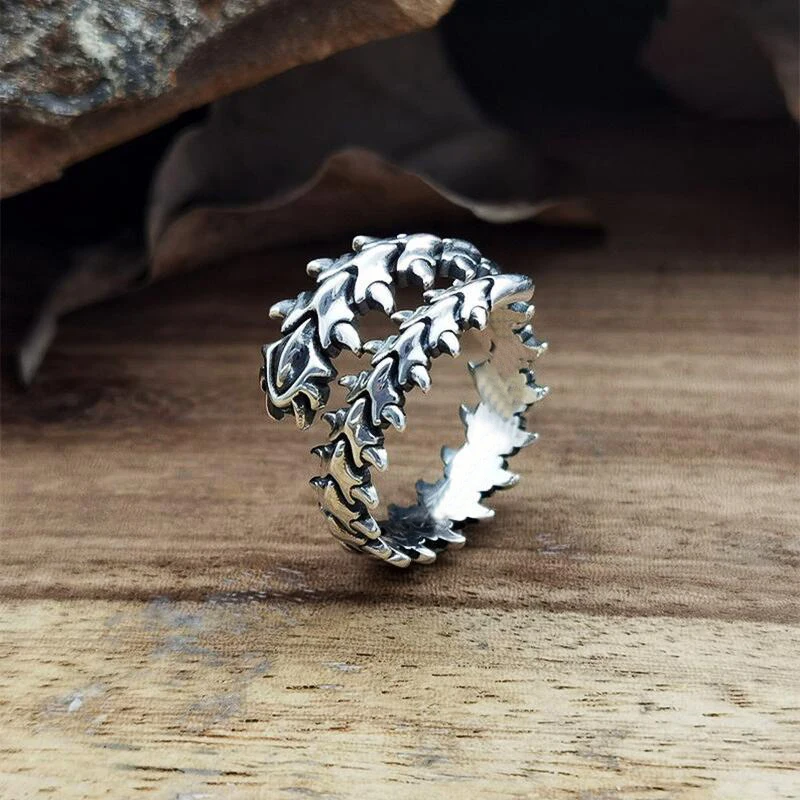 Anime Punk Centipede Ring For Teen Metal Gothic Vintage Winding Couple Opening Ring For Man Party Gift Tokyo Ghoul anime ring