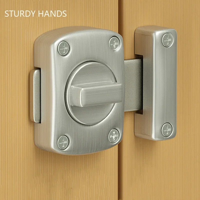 Cabinet Door Lock Door Lock Buckle Zinc Alloy Security Sliding Door Lock