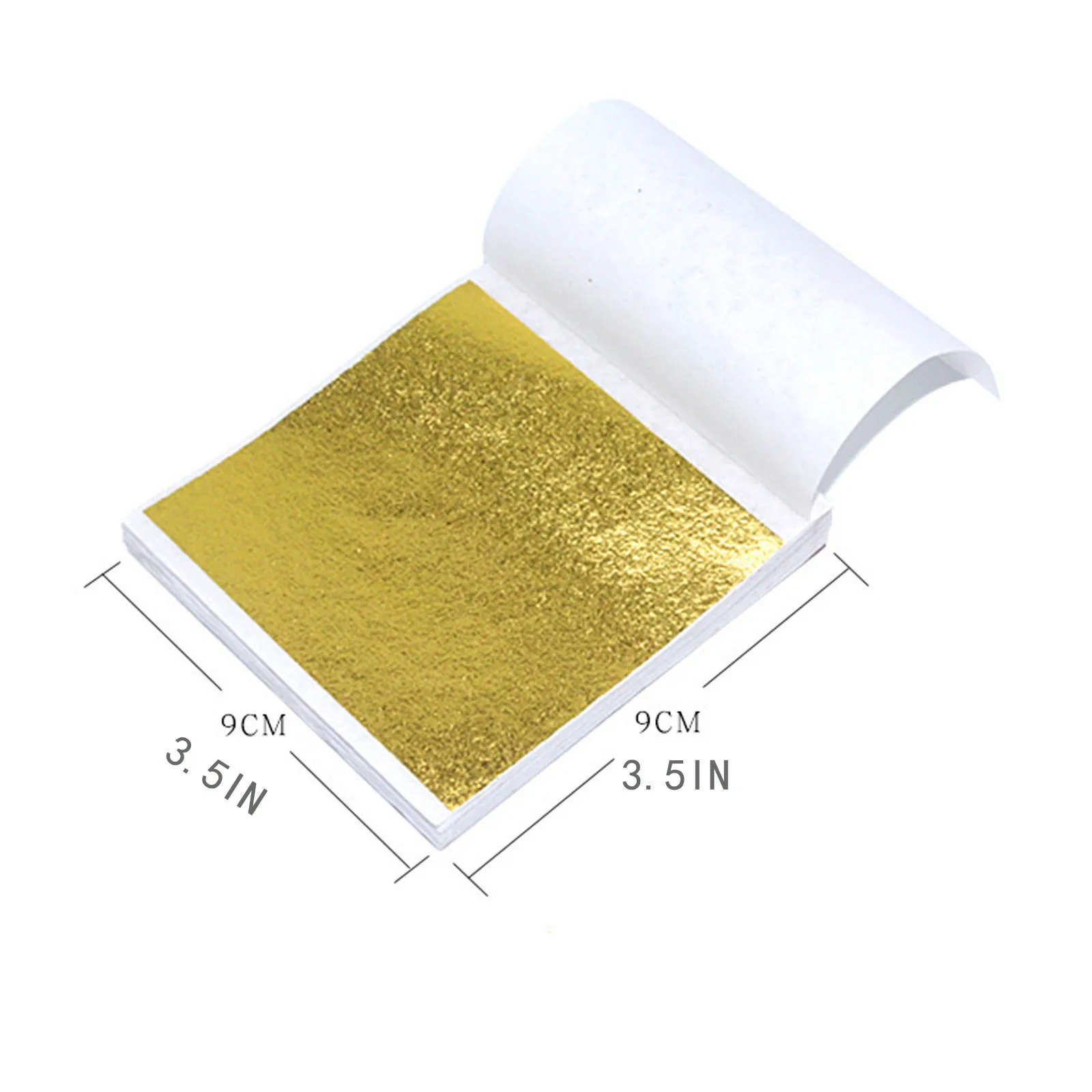 100/200 Sheets Imitation Gold Silver Foil Paper Leaf Gilding DIY Art Craft Paper Birthday Party Wedding Cake Dessert Decorations