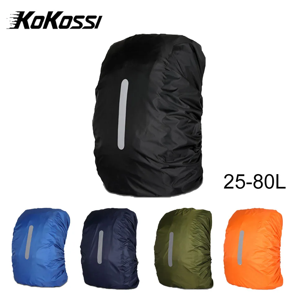 KoKossi 1Pcs 25-80L Rain Cover Rain Gear Outdoor Sports Cycling Hiking Backpack Camping Rainproof Cover Dust Backpack
