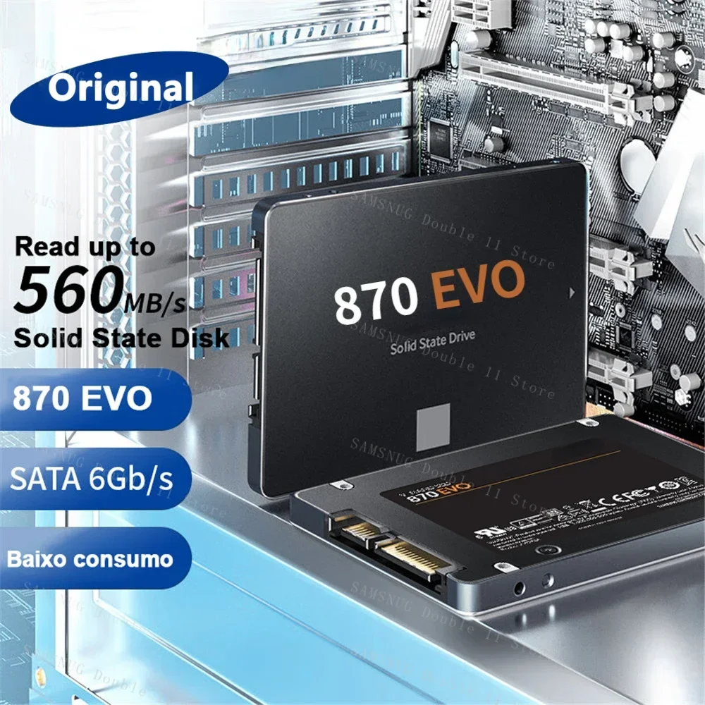 

Brand Original SSD 870 Evo 1TB 2.5'' SATA 500GB 250GB Internal Solid State Drive High Speed Storage Disk For Laptop or Desktop