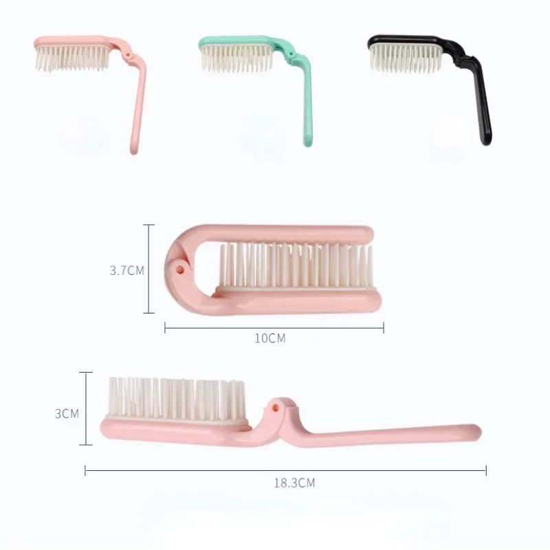 1pc Foldable Hair Comb Portable Detangling Hair Brush Anti Static Head Massager Travel Combs Hair Styling Accessories 6