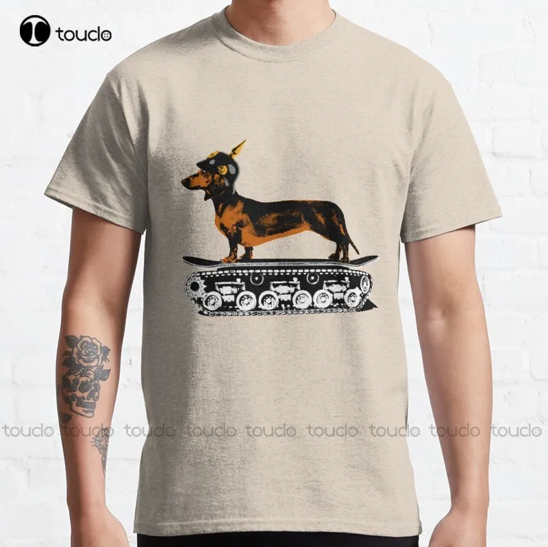 

New Dachshund Tank Commander Classic T-Shirt Size Shirts For Women S-5XL