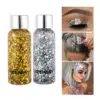 Waterproof Mermaid Body Glitter Gel Long Lasting Liquid Eyeshadow with Large Sequins for Hair and Body Sparkle 1