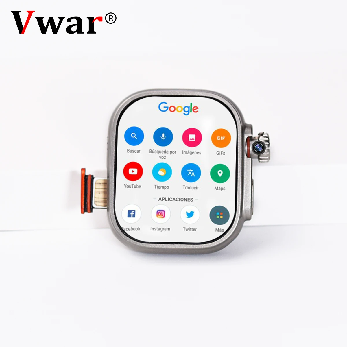 2024 4G 안드로이드 스마트워치, VWAR S9 울트라 아몰레드 스마트 워치, 심박수 스마트워치, 64GB 롬, 지지대 SIM, GPS, 와이파이