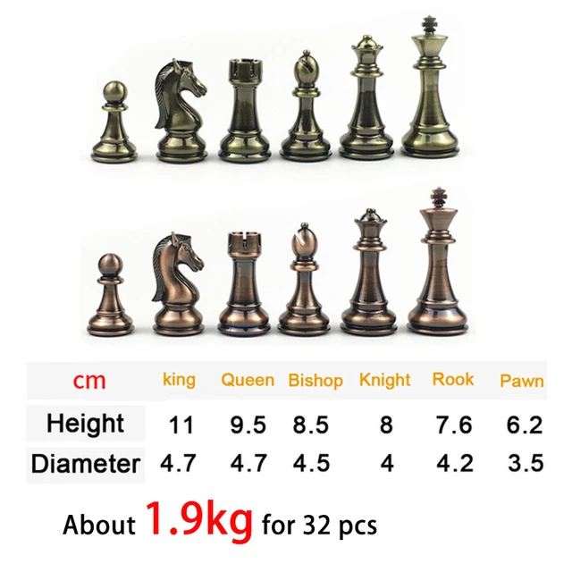 6 Giant Chess Pieces King - Queen - Bishop - Rook - Knight - Pawn | Super  Deluxe Chess