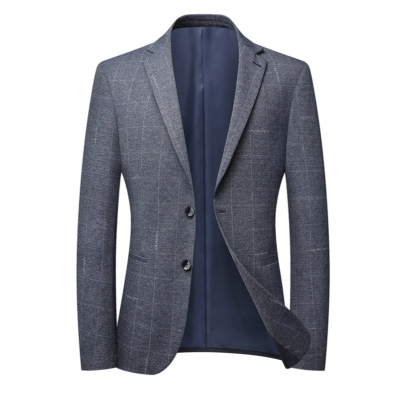 Men Suit Jacket Business Casual Designer Coat Autumn Spring Formal Slim Fit
