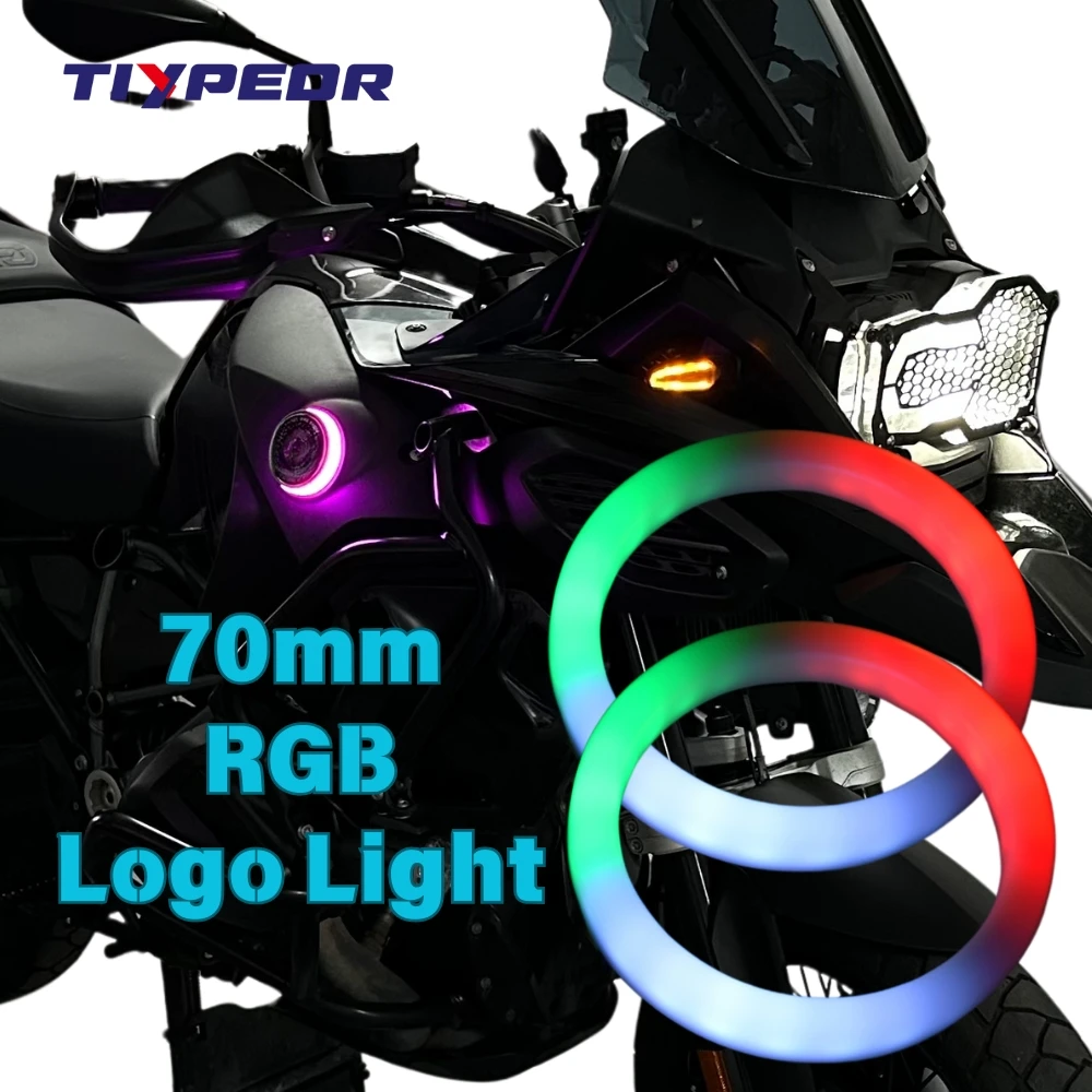 รูปสินค้า ไฟวงแหวน LED ปรับสีได้ สำหรับโลโก้รถยนต์