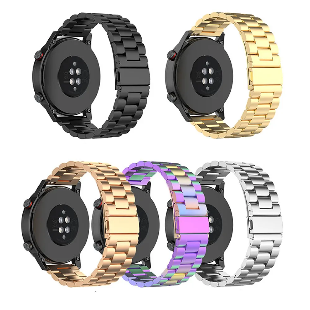 

22MM Three Beads Stainless Steel Watchband Accessories for Huawei Watch GT3 SE Watch Strap
