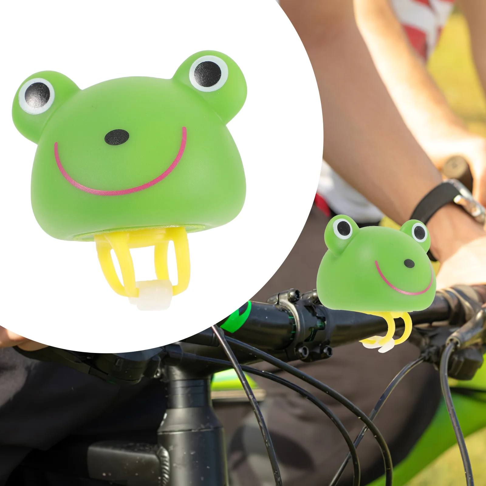 

Frog Bike Bell Cartoon Animal Bike Alarm Handlebar Horn Mini Cute Bike Ring Loud Crisp Clear Sound Horn Bike Speaker Kids