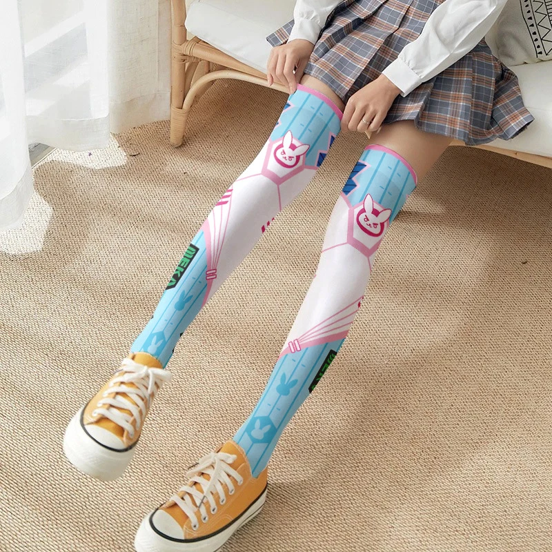 Game Dva Cosplay Socks for Women cosplay costume