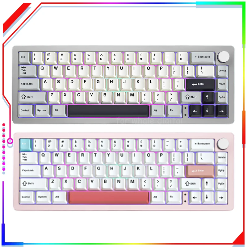 

Клавиатура игровая механическая, Bluetooth/2,4 ГГц/Проводная, 66 клавиш