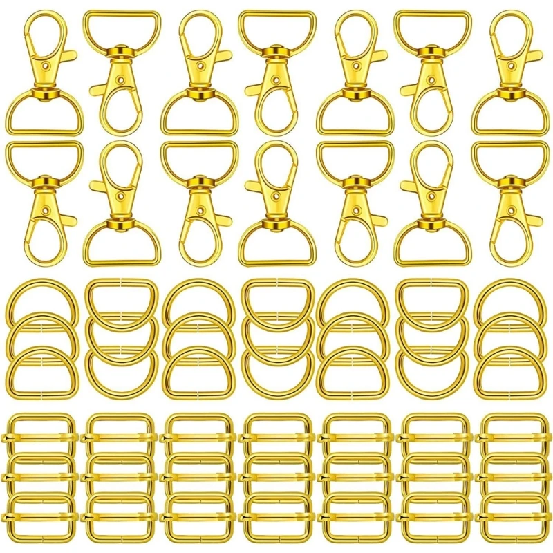 

Bag Hardware Set, Hooks, D Rings and Triglide Slide Buckle Dropship
