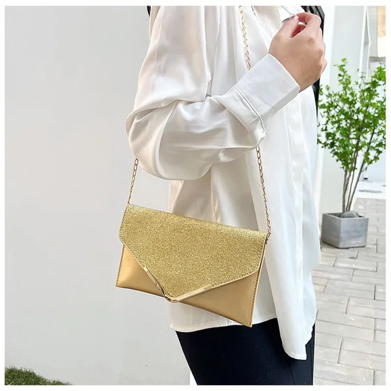 

B Temperament Celebrity Handbag Women's Crossbody Bag Dress Dinner Shoulder Bag Banquet Fashion Versatile Clutch Shoulder Bag