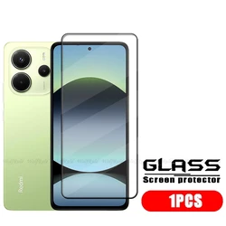 4 - Pack Premium Tempered Glass Screen Protector, 9H Hardness, HD Full Cover, Full Adhesive for Note 14 4G Global (1 Front Glass)