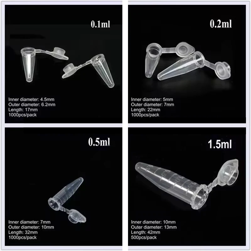 Laboratory Plastic Centrifuge Tubes and PCR Tubes for Virus Samples and School Experiments High-quality plastic centrifuge tubes in various capacities (0.1-15ml) for laboratory use, virus sampling, and educational experiments. High-quality plastic centrifuge tubes in various capacities (0.1-15ml) for laboratory use, virus sampling, and educational experiments. Sd1d3c74c2fa34e5db2347241480409add -
