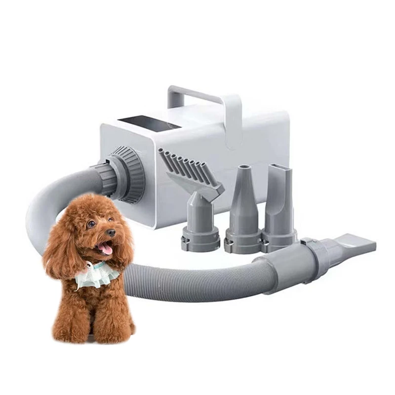 Professional LED Pet Hair Dryer Dog Cat Grooming Water Blower Warm Wind Heater Adjustable Blow-Dryer 220V