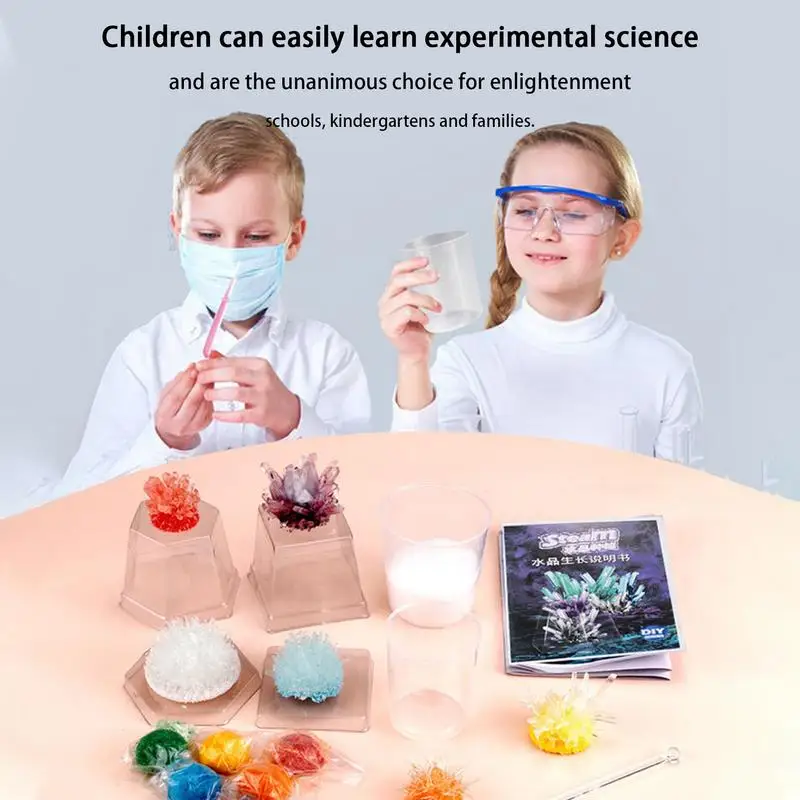 Crystal Growing Kit Crystal Making Kit For Kids Crystal Making Experiment And Learning Toys Crystal Growing Science Kit