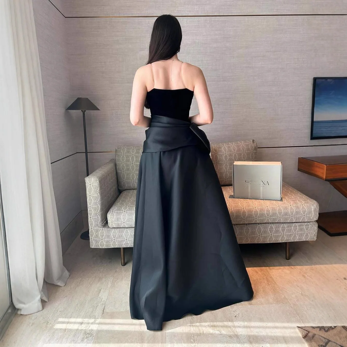 فستان مخمل خريف شتاء