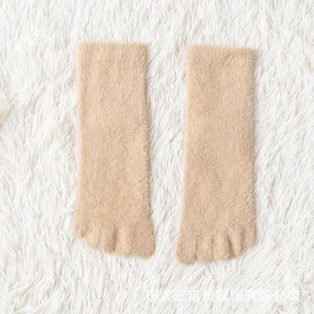 SHEKINI Anti-Rutsch-Socken Damen – 5 Paar, Korallenfleece, Warm & Flauschig, Für Größe 35–40