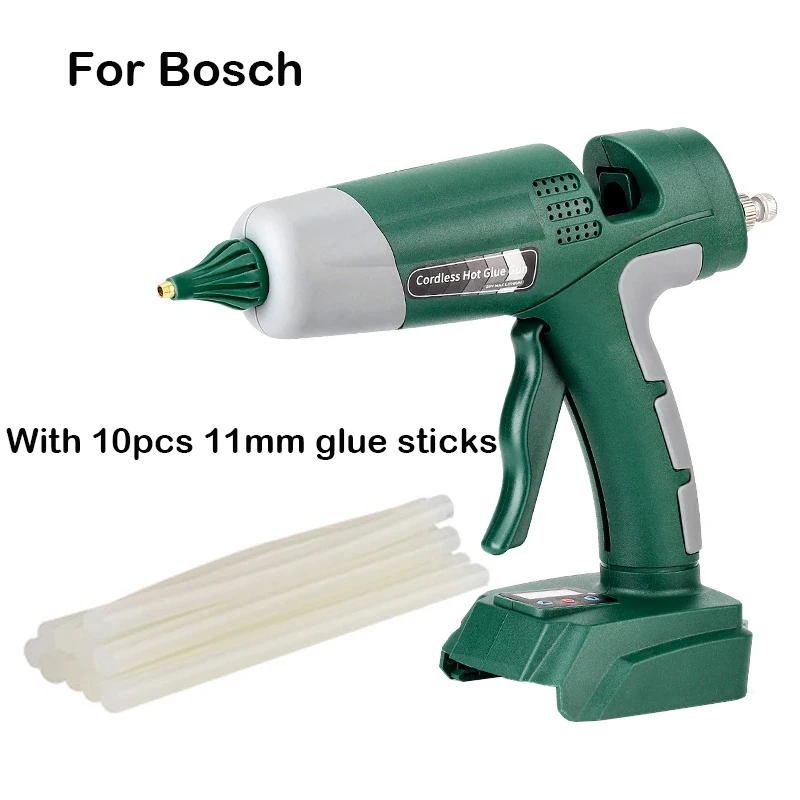 100W Cordless Hot Melt Glue Gun with 11mm Glue Sticks for Makita