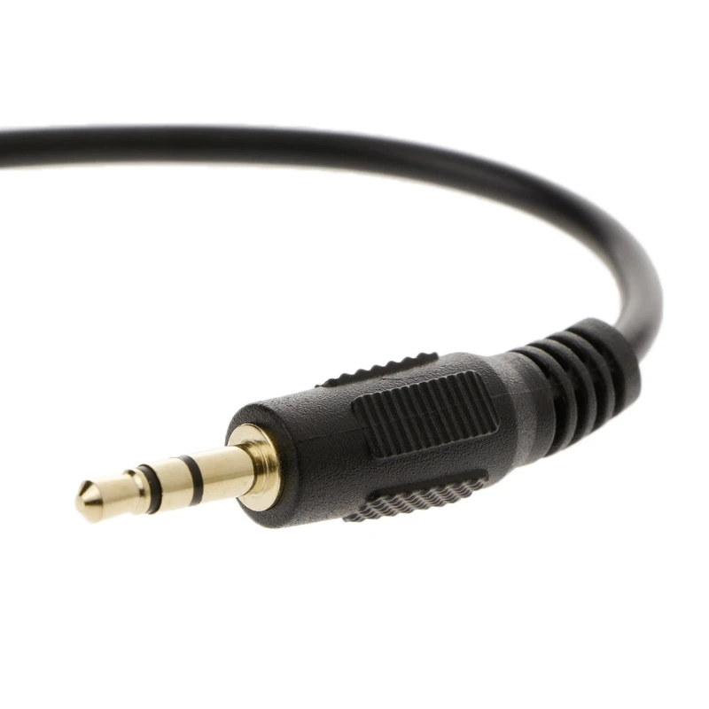 

10cm Right Angled 3.5mm Stereo Extension Cable For Car SUV MP3 Player K0AF