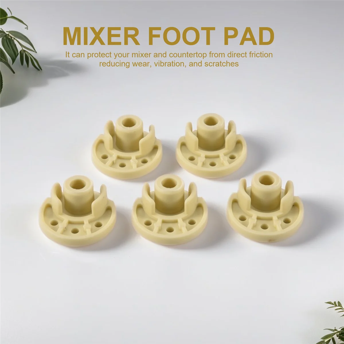5Pcs Mixer Foot Bottom Pad Stand Attachment Replacement Mixer Accessories Compatible for KitchenAid 9709707 HOT