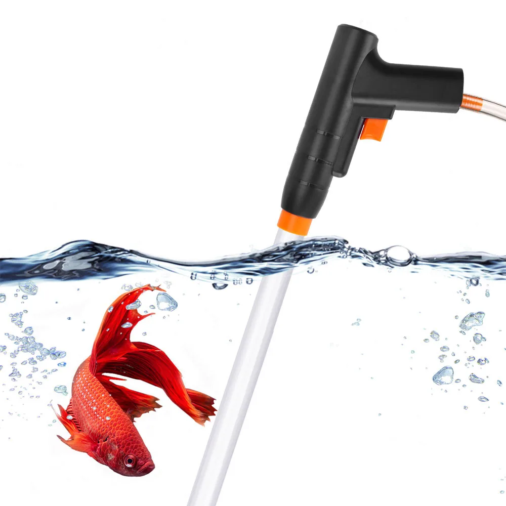 

Aquarium cleaning tool Manual Fish tank water changer siphon Pumping water wash sand Fish excrement cleaner Manual water pump