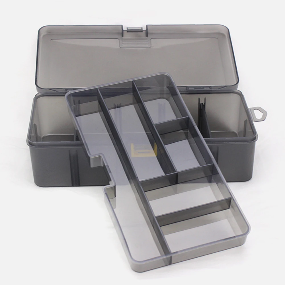 

Brand New High Quality Lure Tackle Box Case Multi Purpose PP Universal Accessories Double Layer Fake Bait Hook