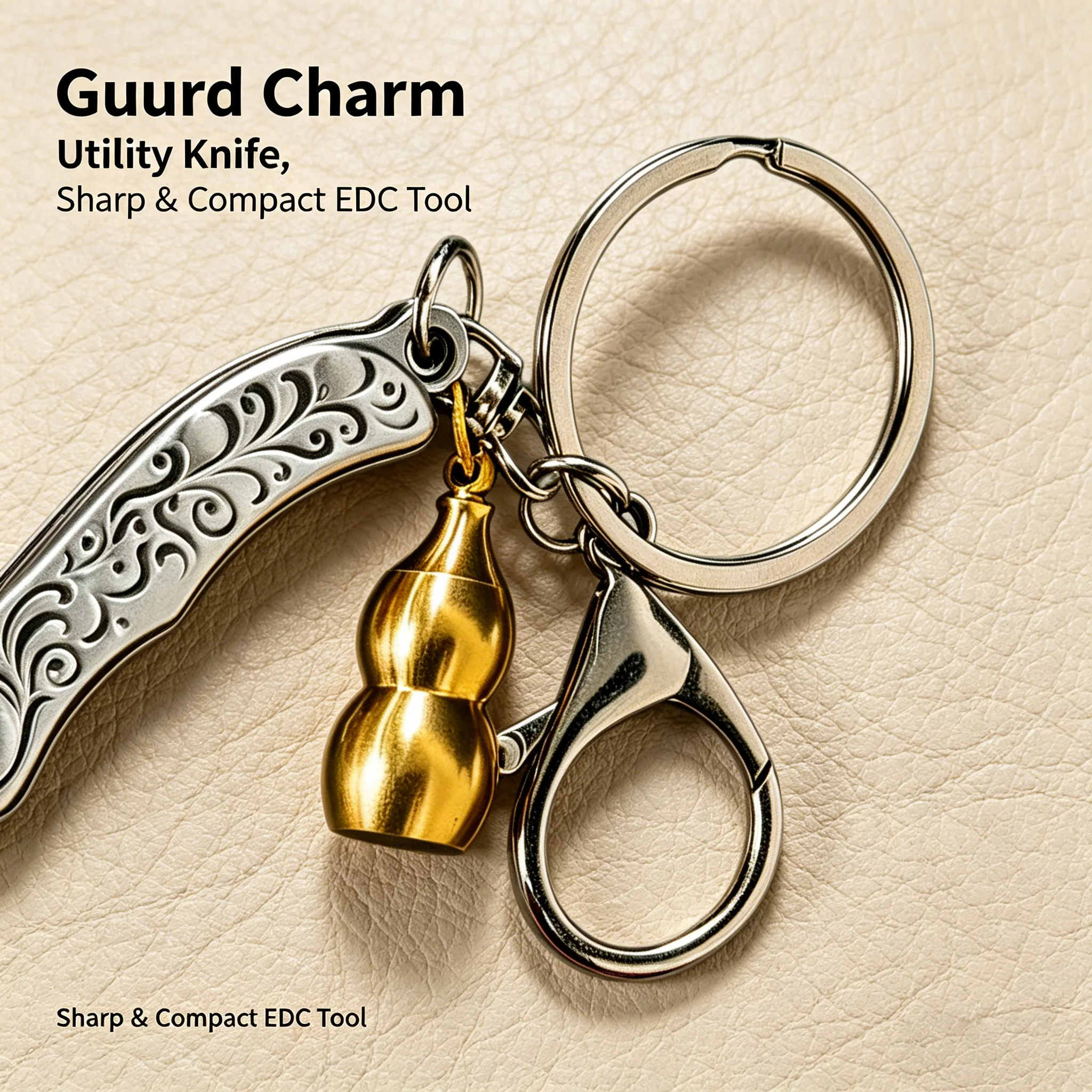1PC, 미니 포켓 접이식 칼 다기능 EDC 유틸리티 나이프 야외용 열쇠고리 절단 도구 개봉 공예 칼날 도구