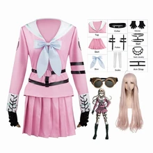 

Anime Danganronpa V3 Miu Iruma Cosplay Costumes Women Dress Girls Uniforms Clothing Sailor Suit School Uniform Sets
