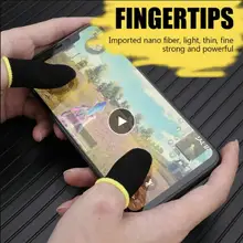 

Gaming Finger Sleeve Game Controller Sweatproof Gloves Breathable Fingertips For Mobile Games Touch Screen Finger Cots Cover