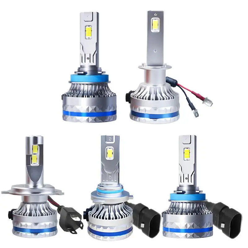 

120W auto LED headlight reliable and efficient C10 high power modified high and low beam H7 H4 H11 headlight with Noiseless Fan