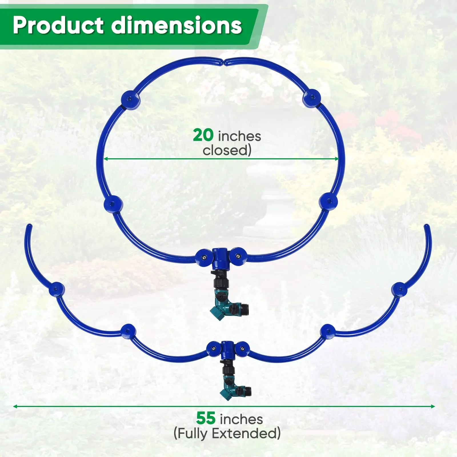 360 °Root Irrigator Sprinkler Ring, Irrigation Tool With Y-Shaped Hose Distributor, Suitable For Outdoor Trees And Garden Plants