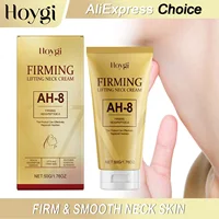 HOYGI Ah-8 Neck Cream Hexapeptide Firming Skin Tightening Sagging Reduce Fine Lines Smoothing Hyaluronic Acid Massage Lotion